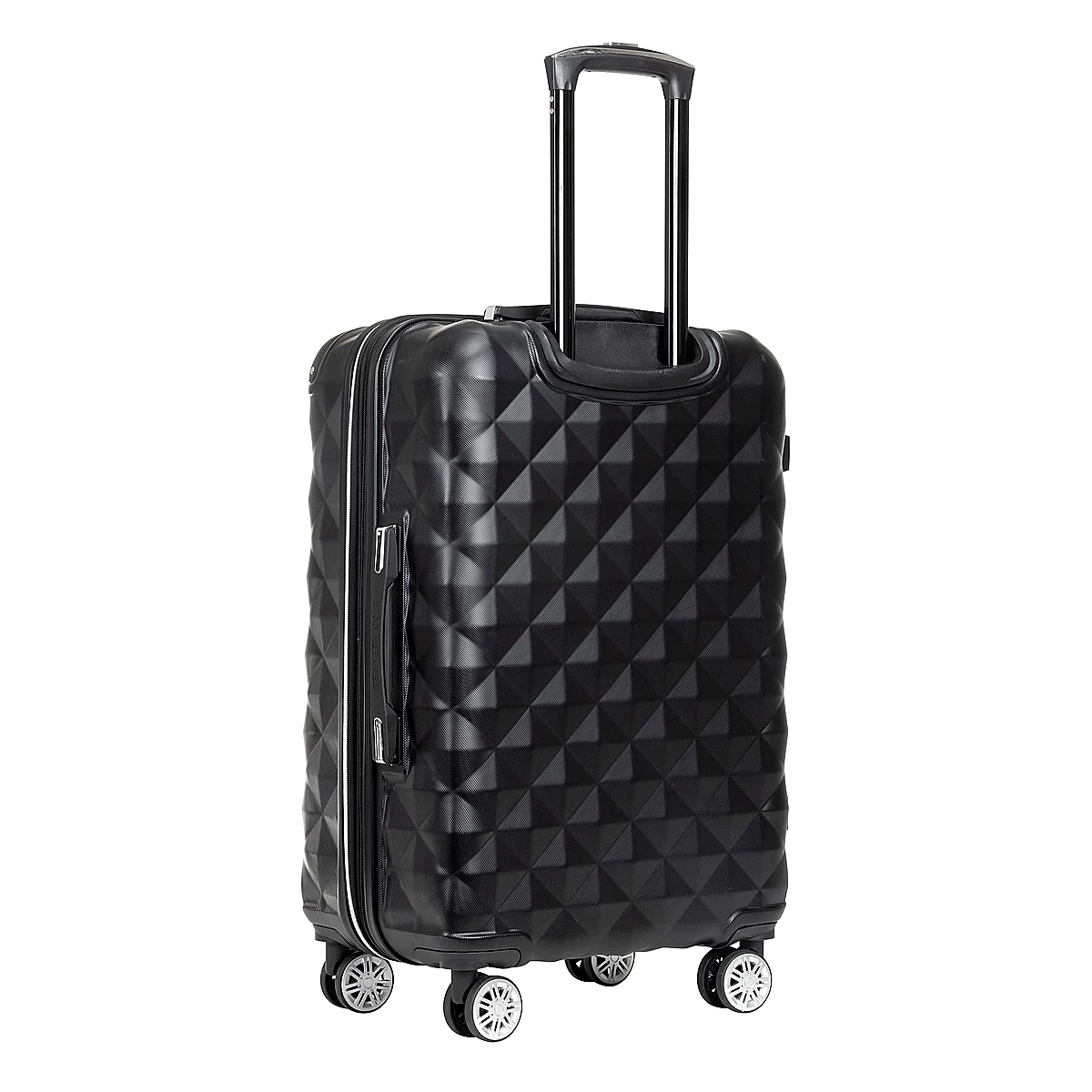 Black Diamond Texture Hardshell Travel Suitcase – Lightweight & Durable