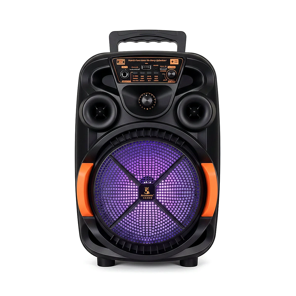 AVCROWNS CH-868 8" High Fidelity Wireless Speaker with Mic & LED Lights