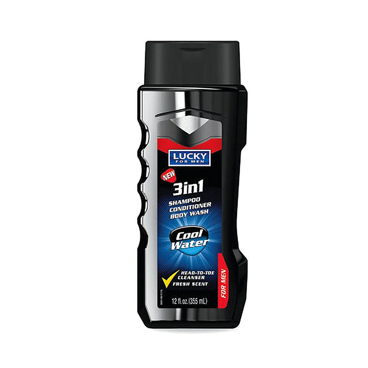 Lucky For Men 3 In 1 Body Wash 12Oz