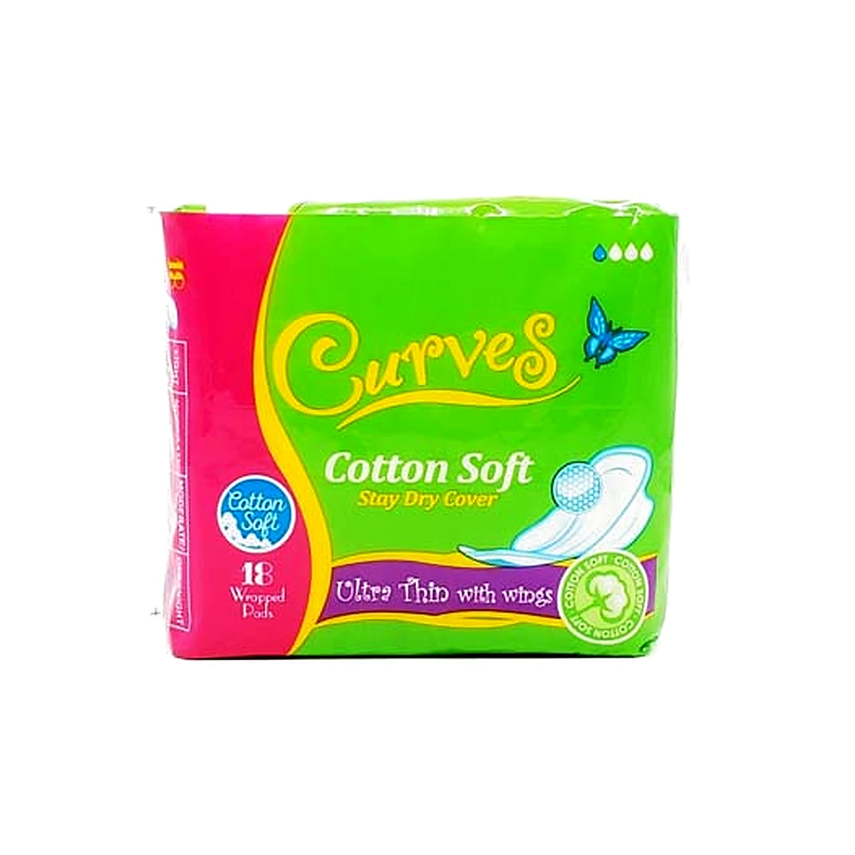 Curves Ultra Thin Wings 18S