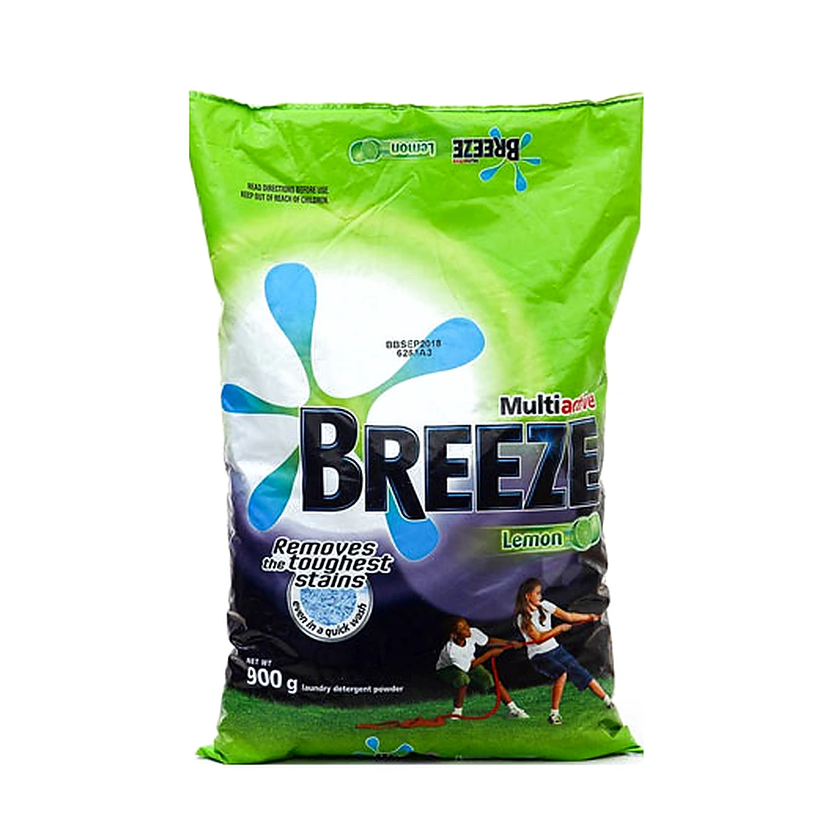 Breeze Multi Active Lemon Detergent 900G