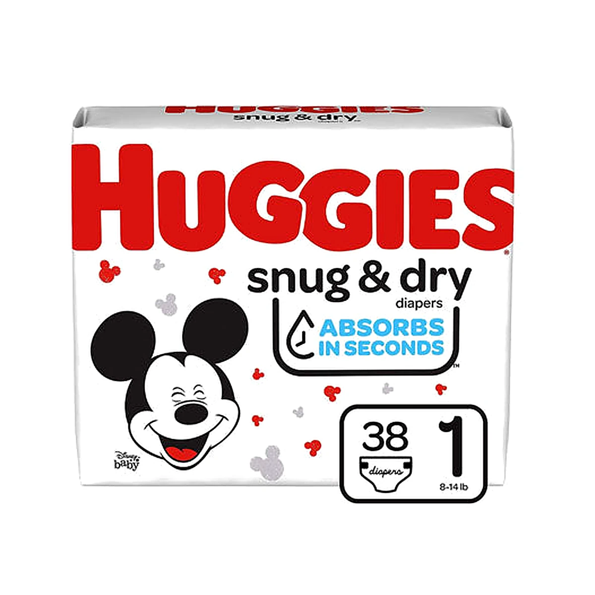 Huggies Snug & Dry Step 1 Jumbo 38s