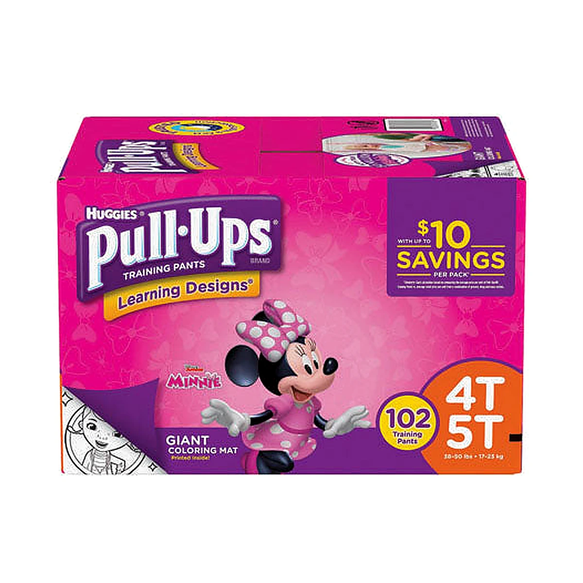 Huggies Pullups Training Pants Girl 4t-5t 102’s