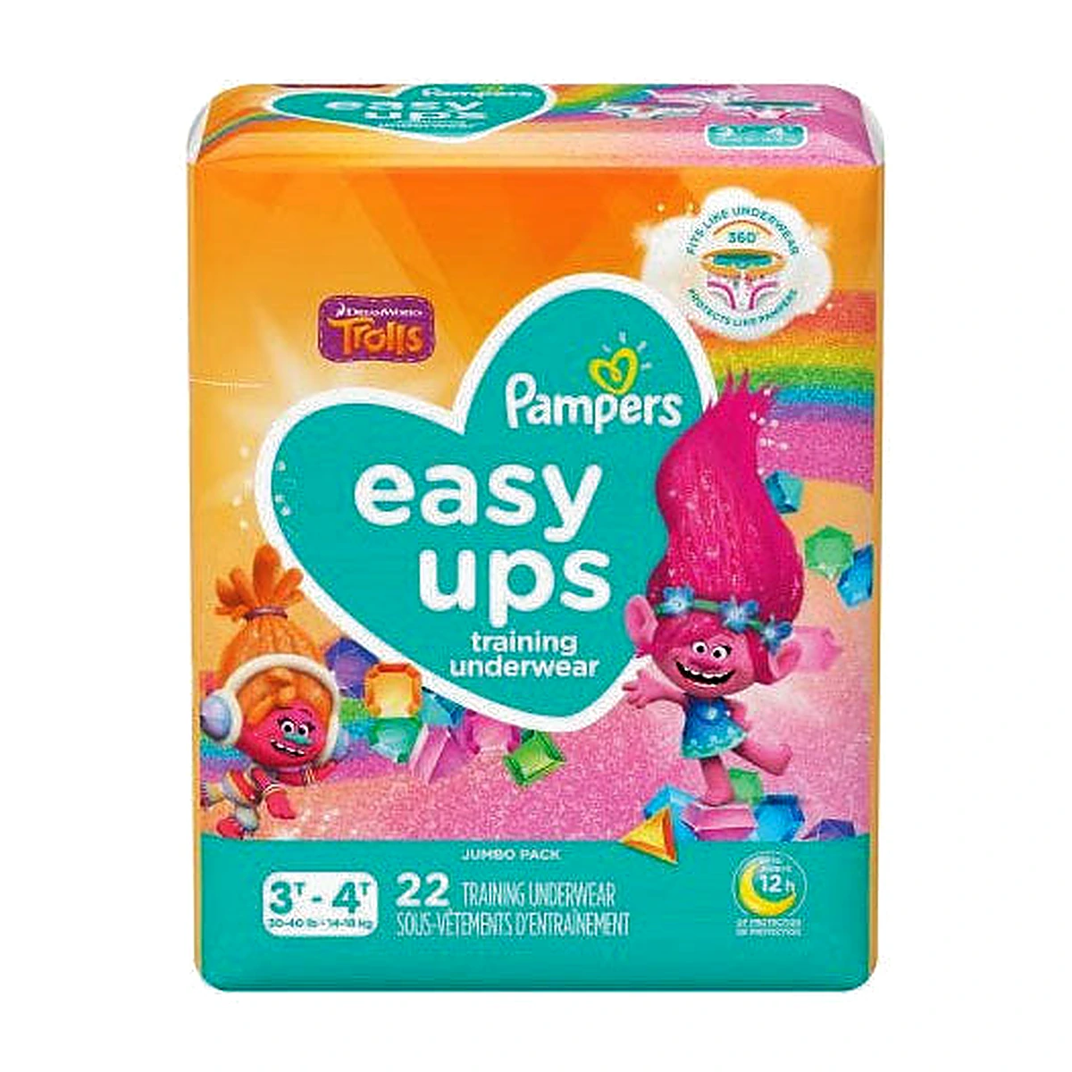 Pampers Easyup 3t-4t Girl 22’s