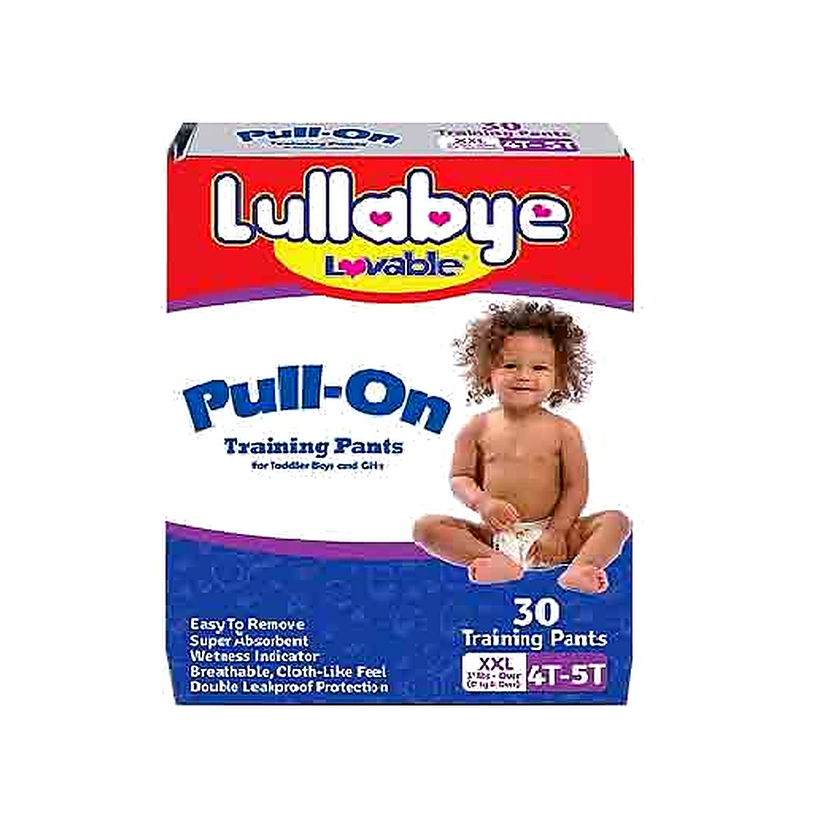 Lullabye Pull On T/pants Xxl 4t-5t 30pcs