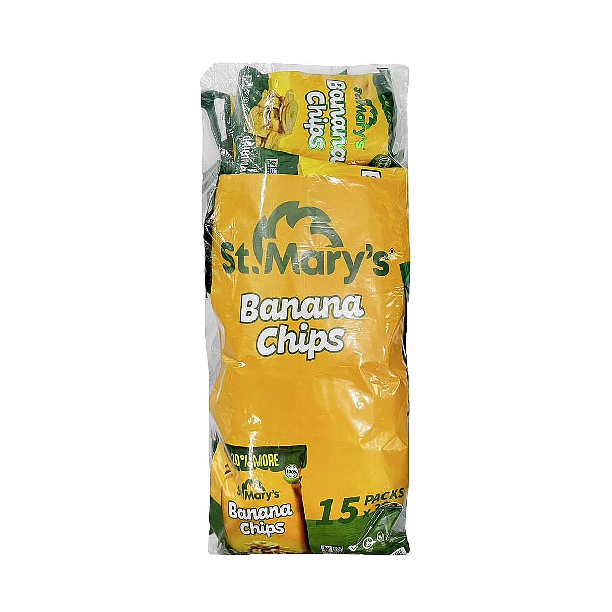 St Mary's Crispy Banana Chips 15 Units / 36 g / 1.3 oz