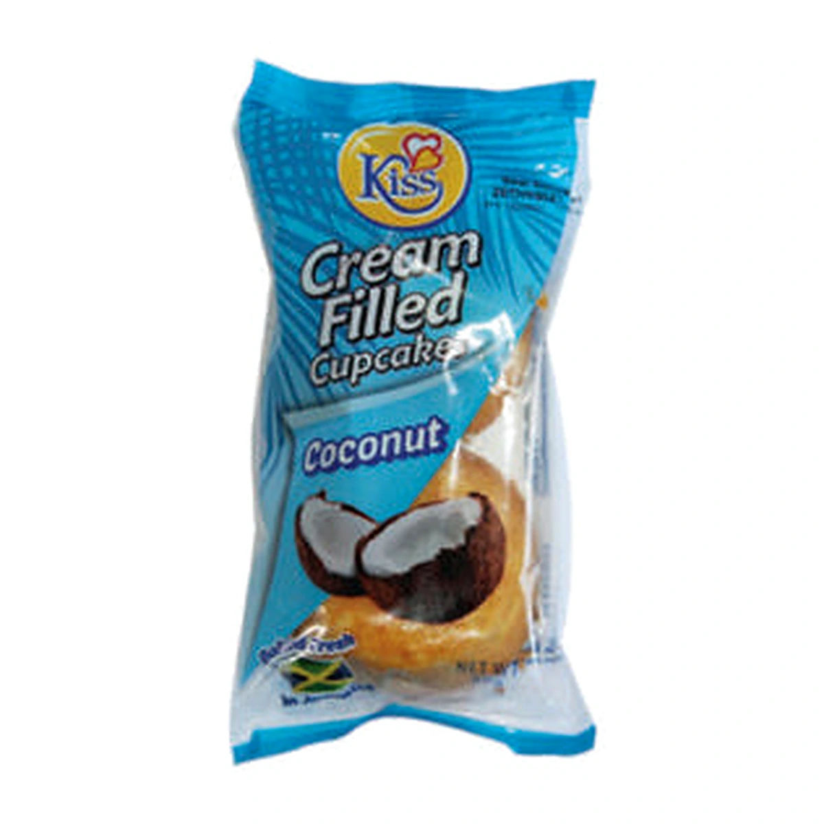 Kiss Cream Filled Cupcake Coconut 60g
