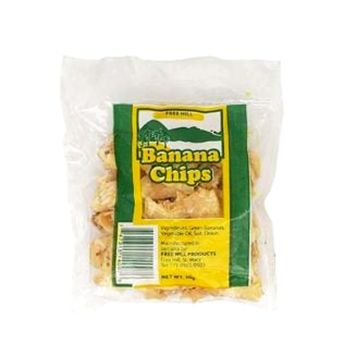 Free Hill Banana Chips 30g