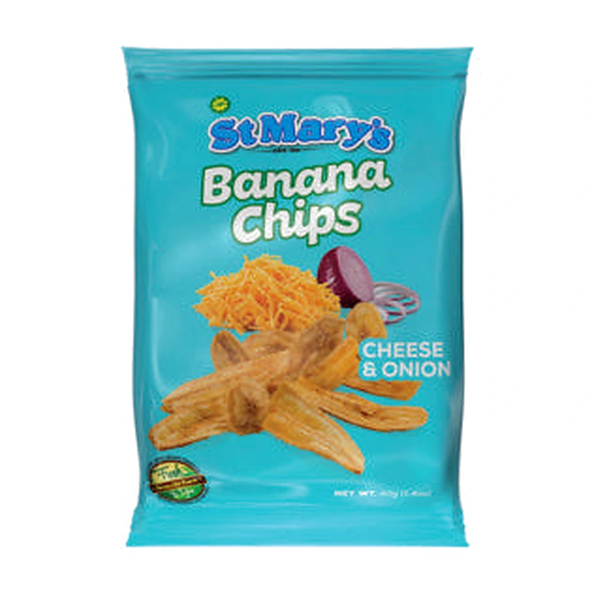 St Marys Banana Chips Cheese and Onion 40g