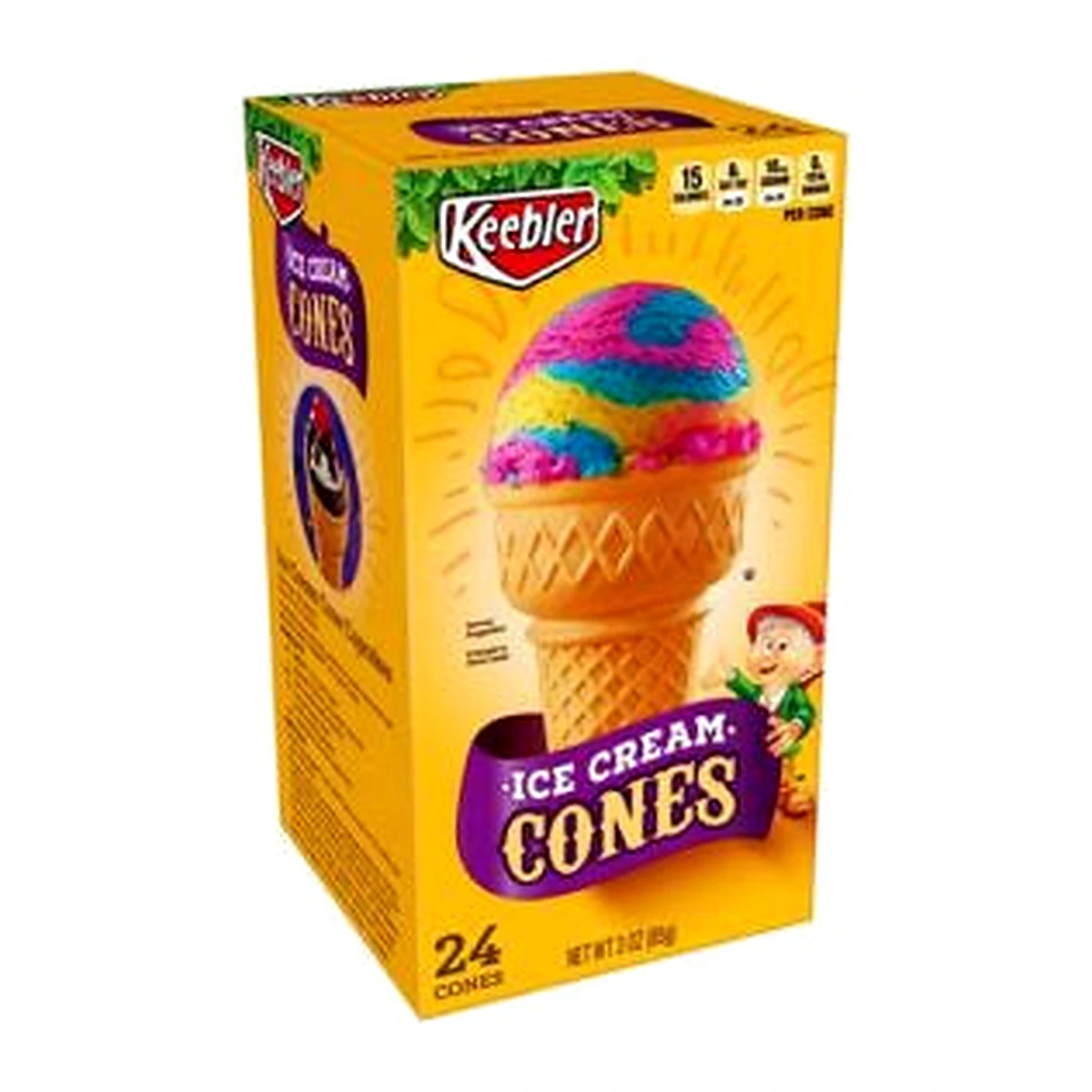 Keebler Ice Cream Cones 24ct 85g