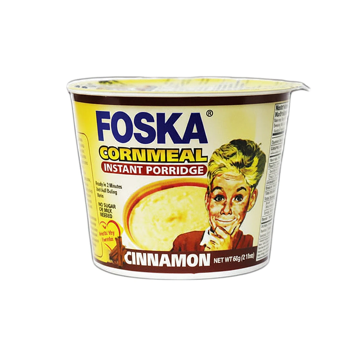 Foska Cornmeal Cinnamon Porridge 60g