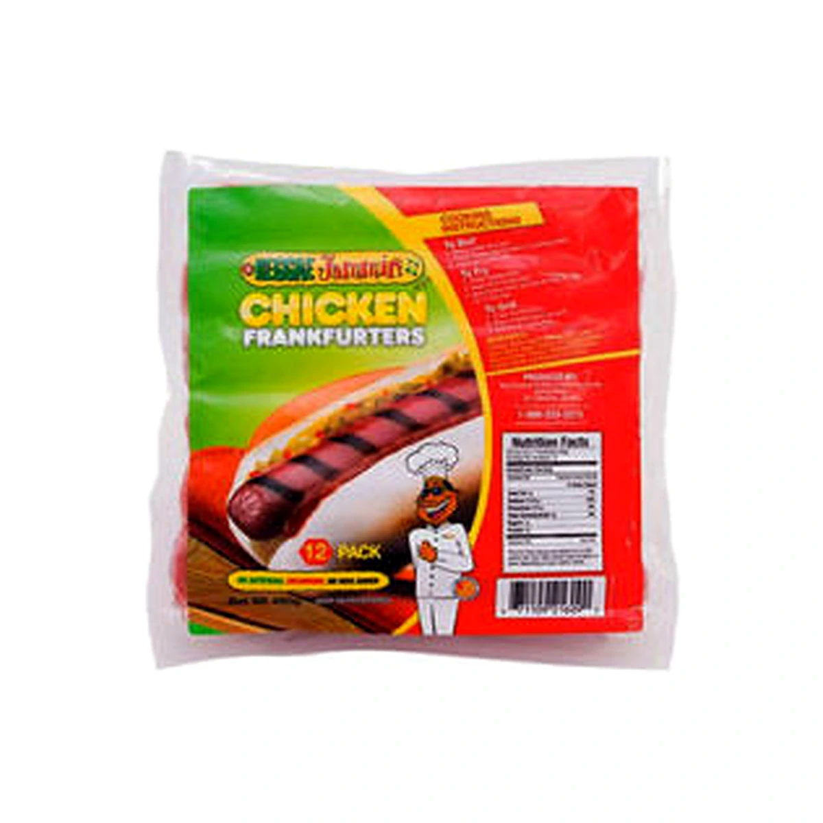 Reggae Jammin Chicken Franks 480g