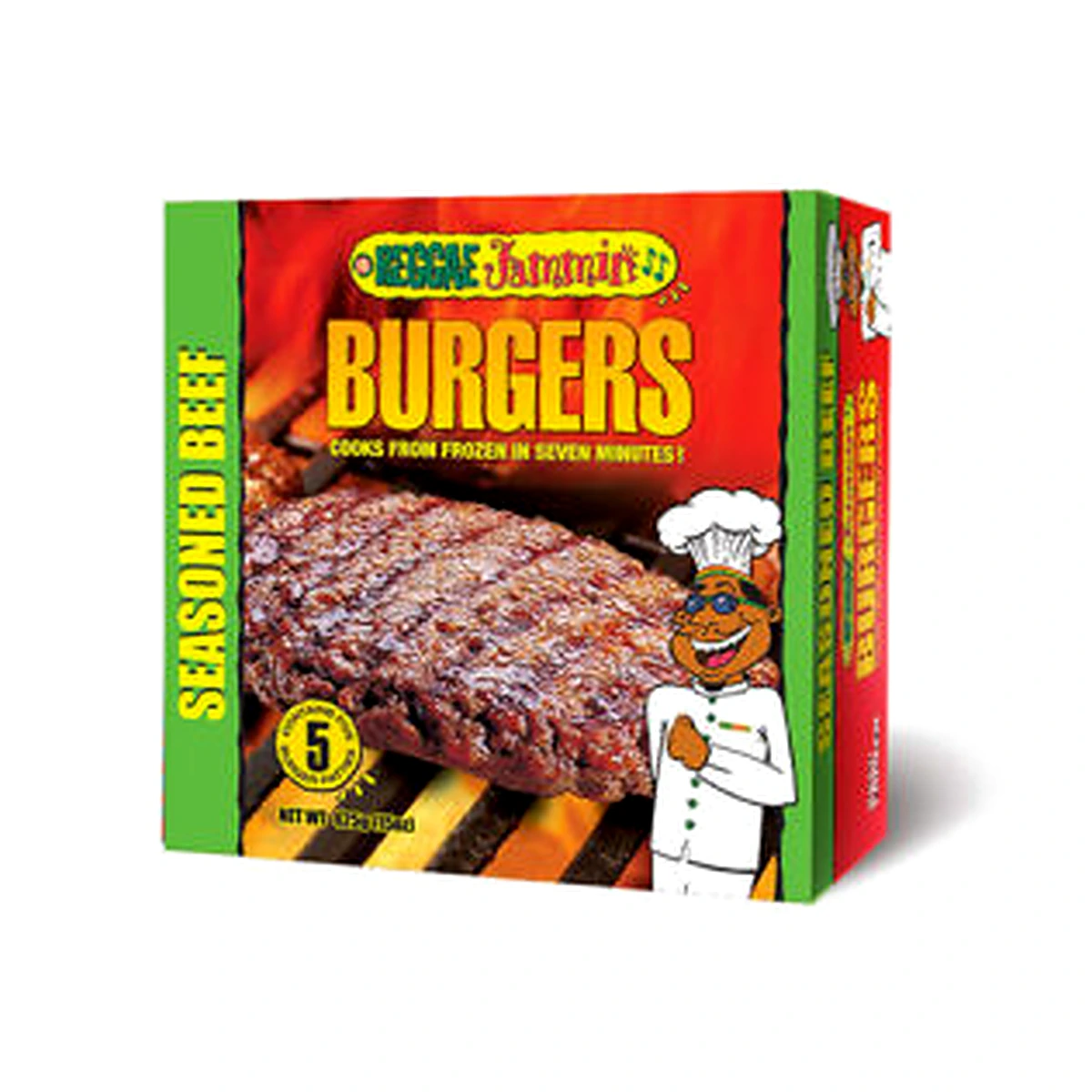 Reggae Jammin Seasoned Beef Burger