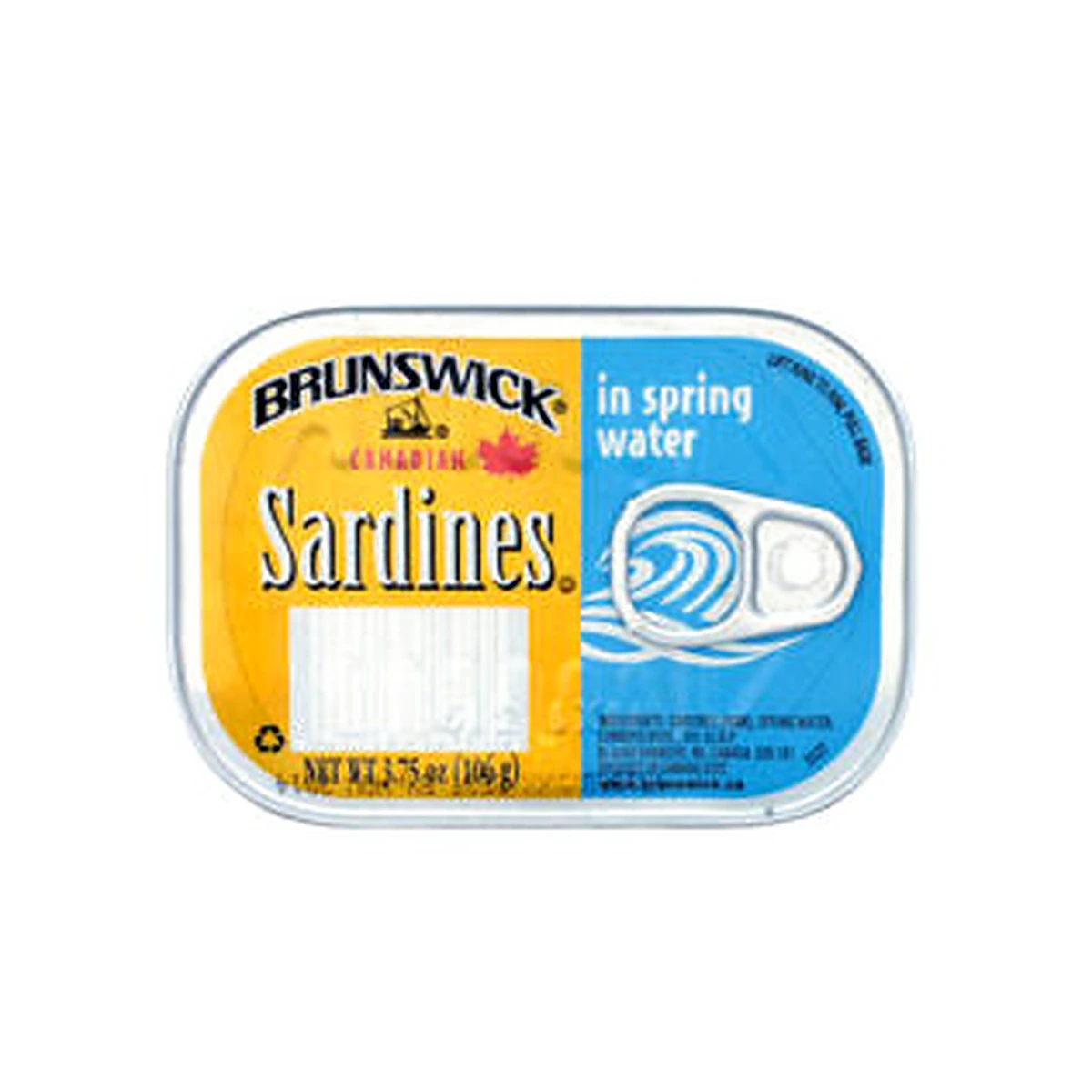 Brunswick Sardine in Spring Water 3.75 Oz