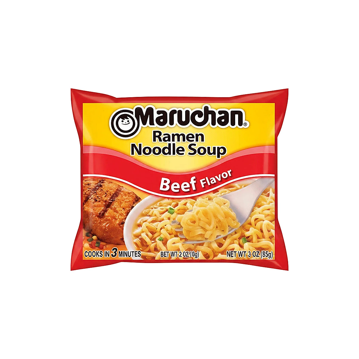 Maruchan Ramen Noodle Soup Beef Flavor 3Oz