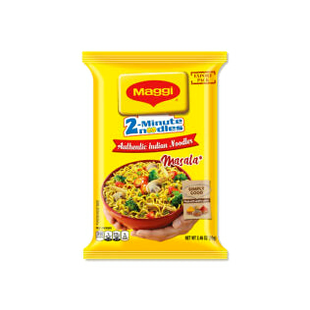 Maggi Masala 2 Minute Noodles India Snack 70G