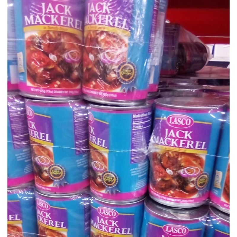 Lasco Jack Mackerel in Tomato Sauce 425g Large Tin (6-Pack Bundle)