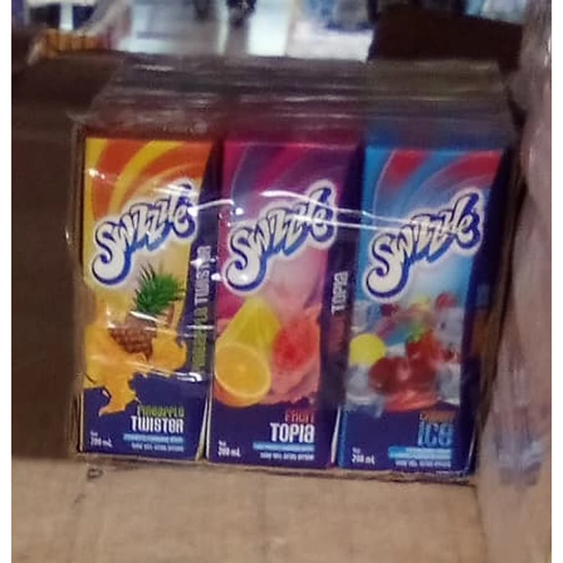 Swizzle Assorted Fruit Drink 200ml (12-Pack Box)