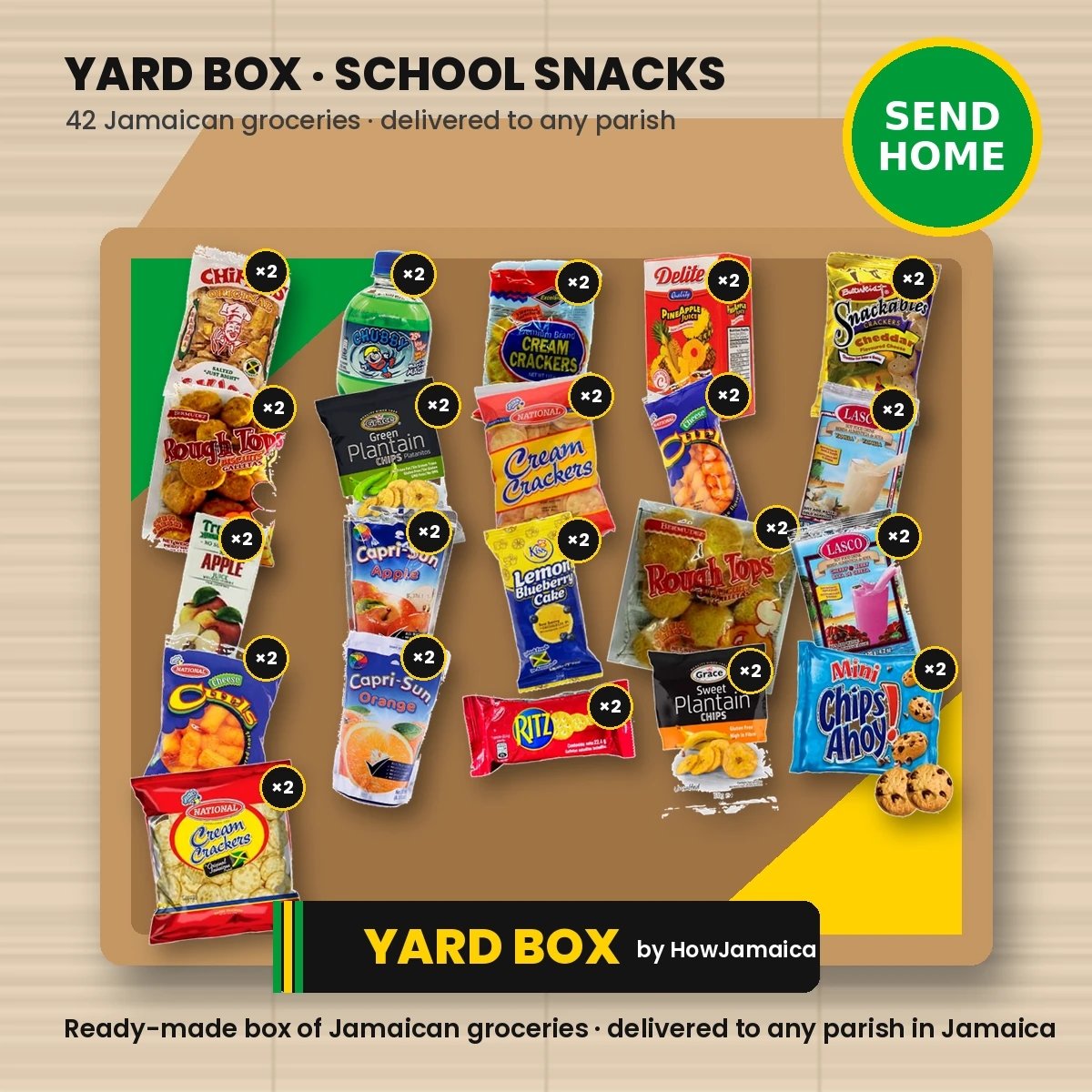 Yard Box Back-to-School Snack Pack (42 items)